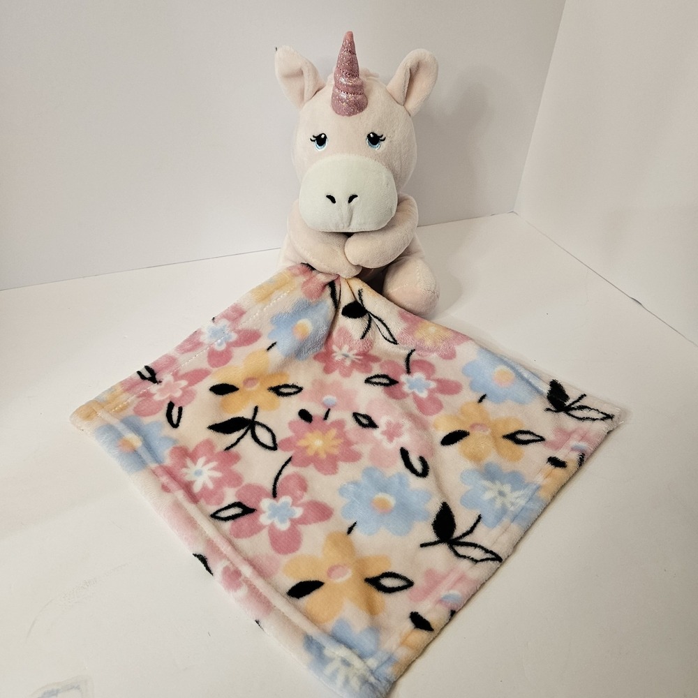 Little Beginnings PINK UNICORN Baby Security Blanket Toy Plush Lovey Cuddly Soft